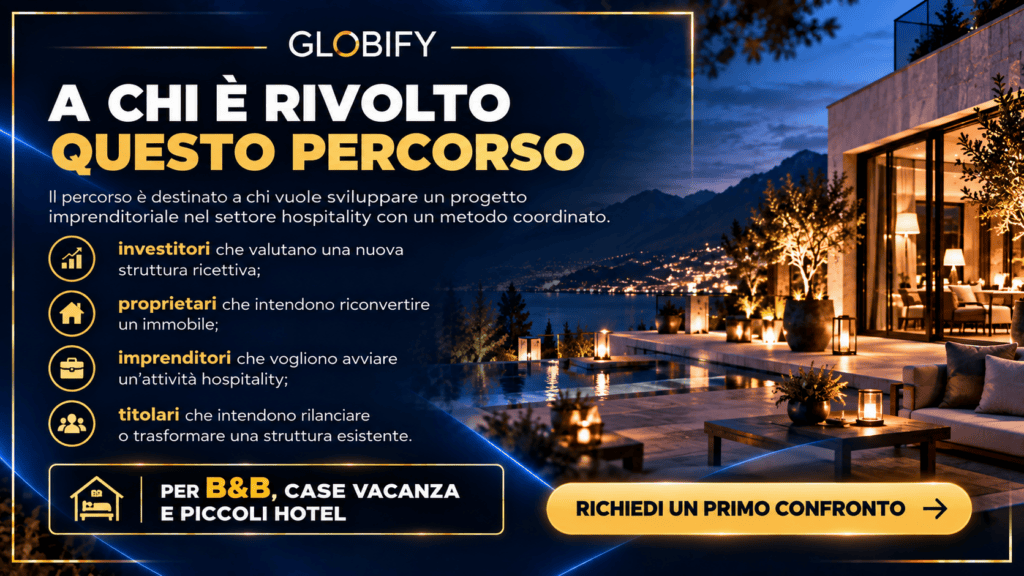 Percorso Hospitality GLOBIFY al Tramonto