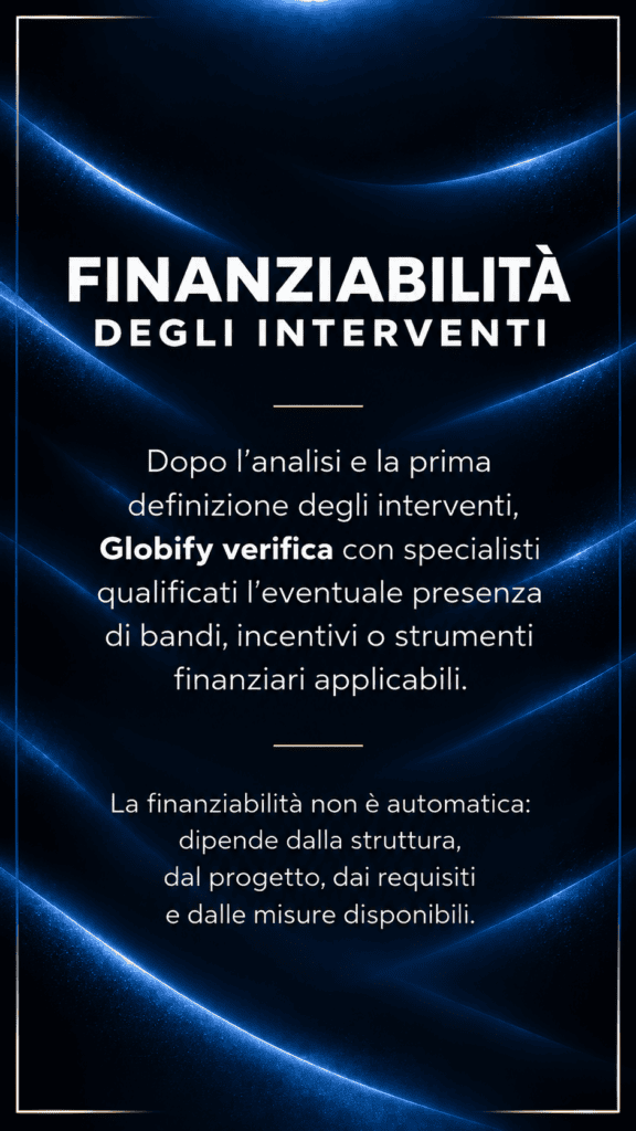 Finanziabilità degli interventi
